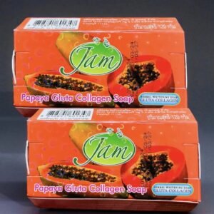 JAM PAPAYA GLUTA COLLAGEN SOAP-120g
